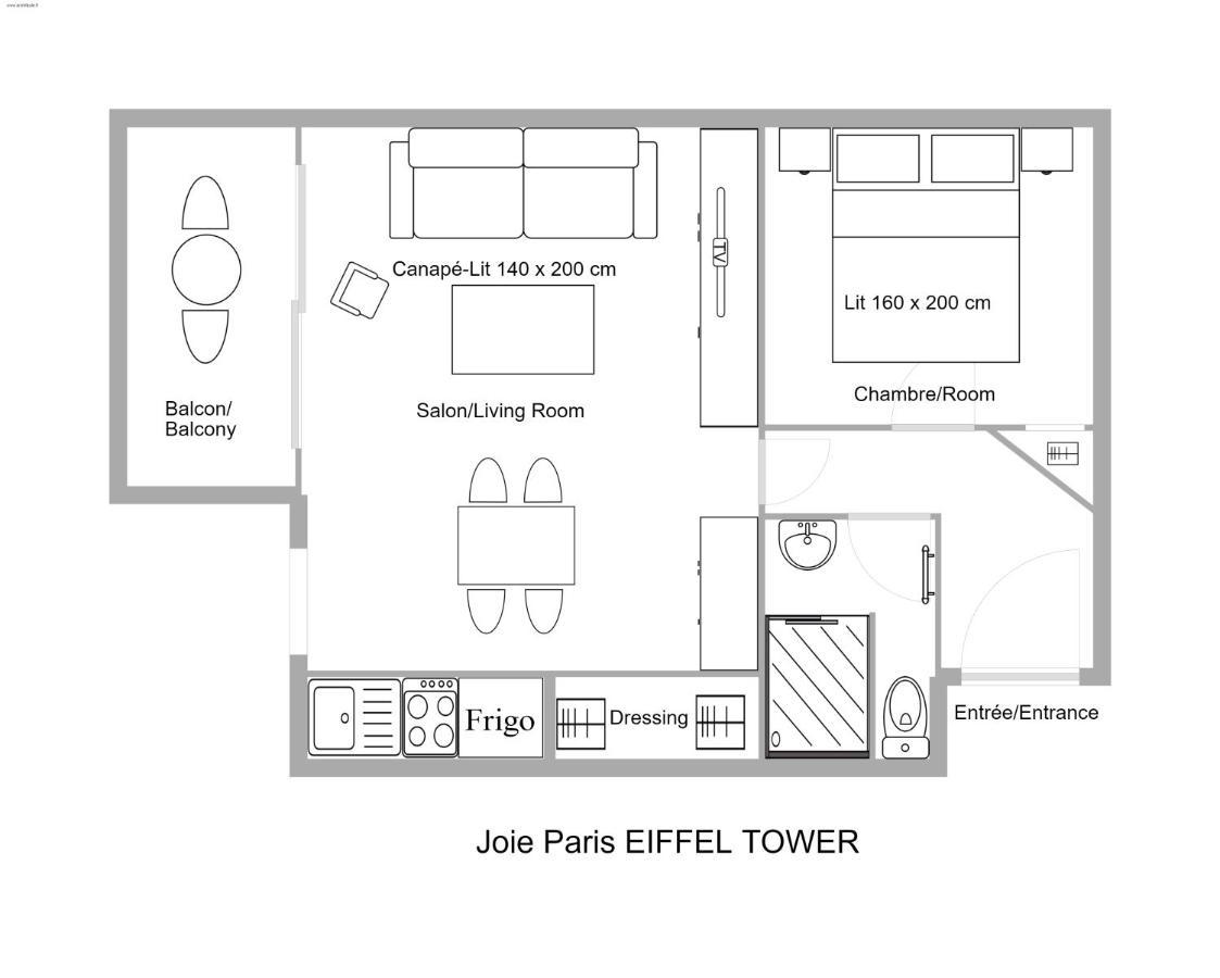 Joie Paris Tour Eiffel Apartment ภายนอก รูปภาพ